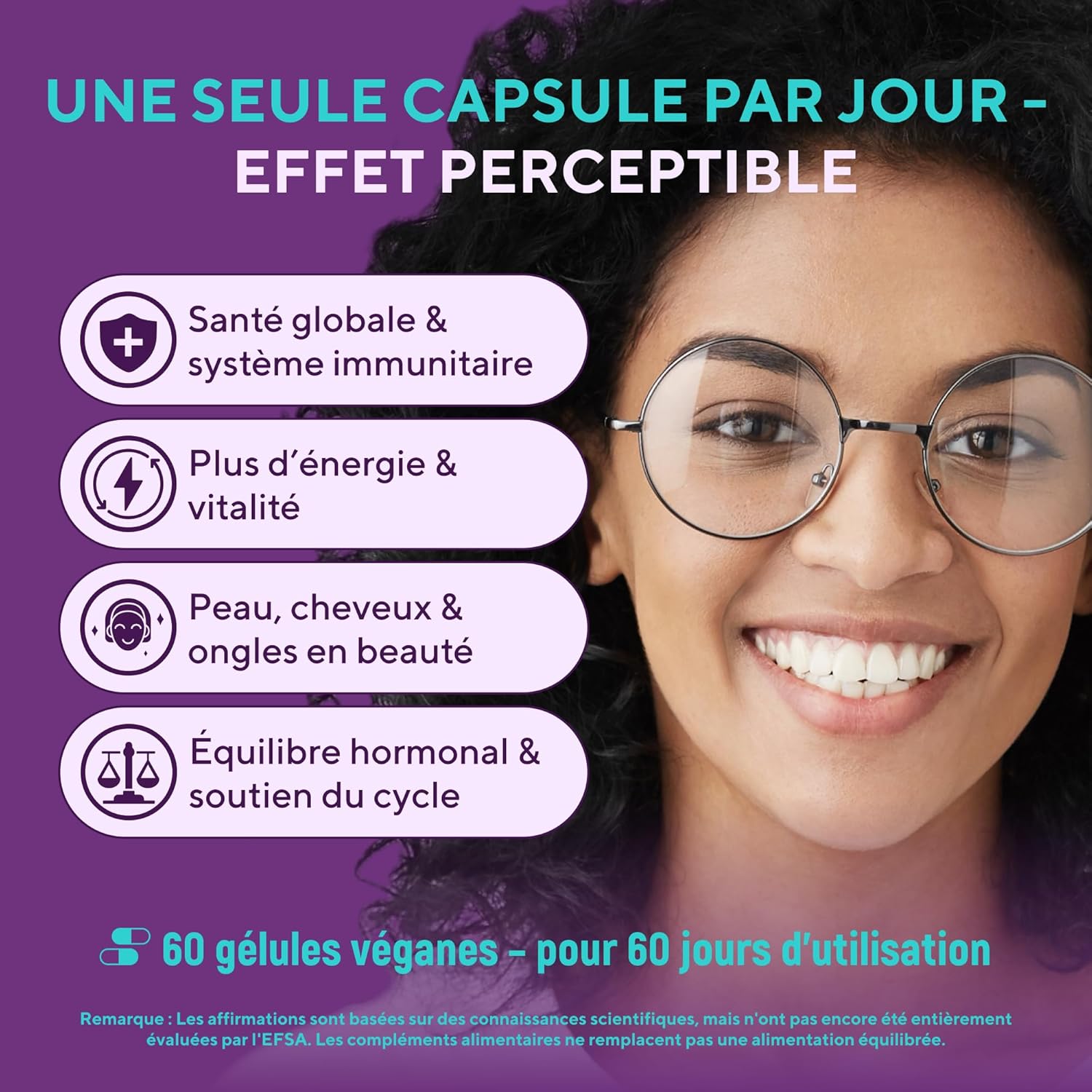 Women's High-Power Multivitamins - A-Z Complex with Vitamin B6, Iron, Zinc & Vitex - 60 Vegan Capsules - Premium Food Supplement with Multivitamins and Minerals - Image 4