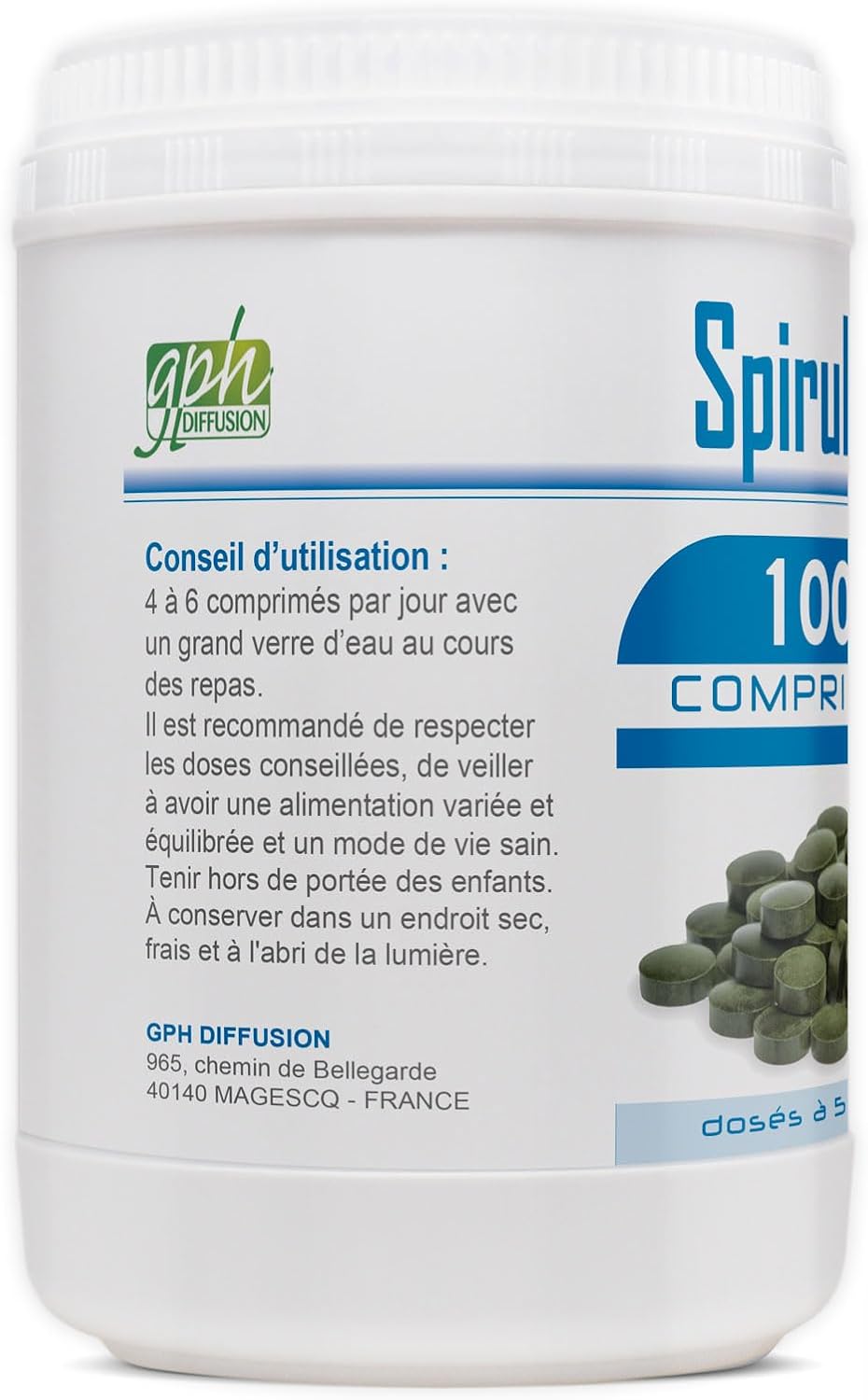 Spirulina 500mg - 1000 Tablets - Image 3
