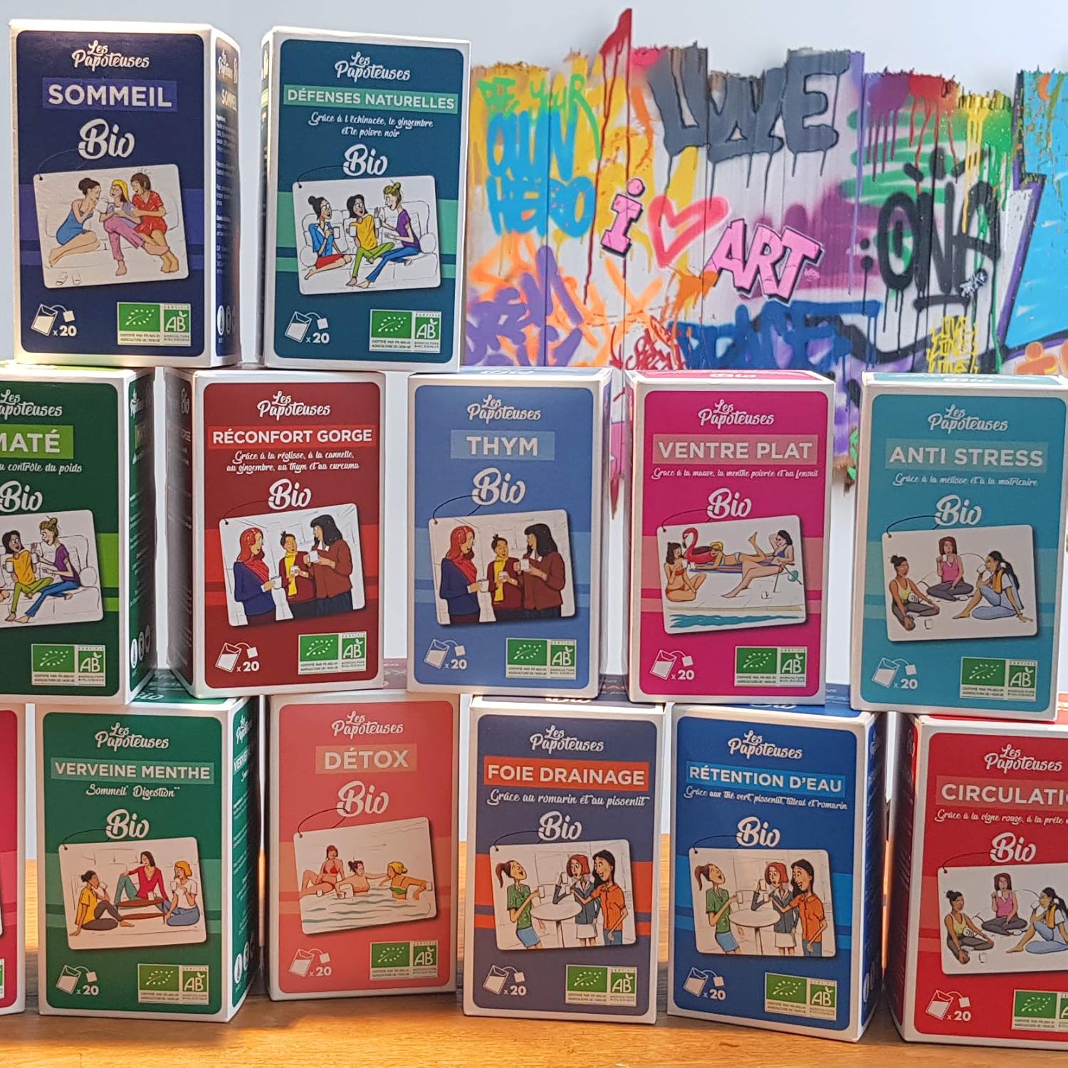 LES PAPOTEUSES | Organic infusion liver drainage thanks to rosemary and dandelion | 60 tea bags | Infusion set of 3 boxes of 20 sachets | Certified organic - Image 7