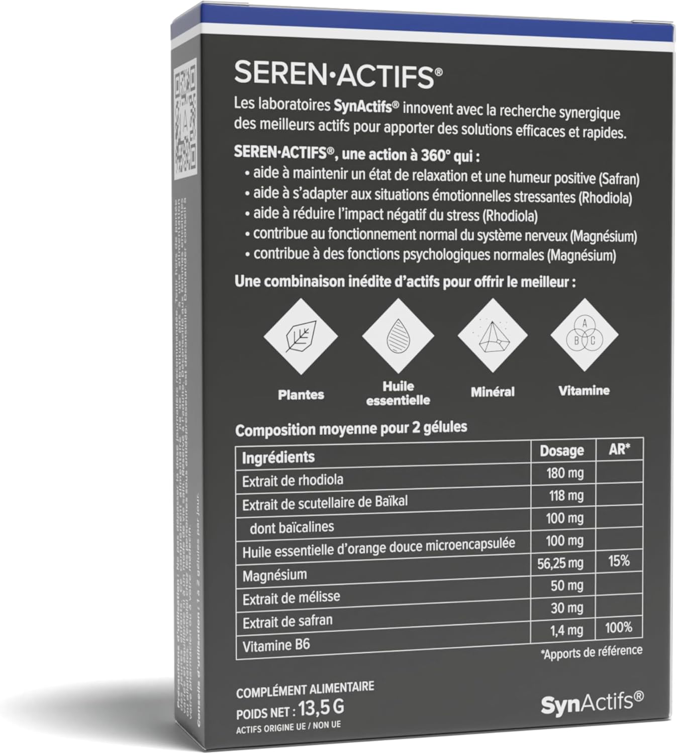 Serenactif Anti-Stress Supplement Magnesium, Rhodiola, Melisse, Saffron - Aragan - 30 Capsules - Image 8