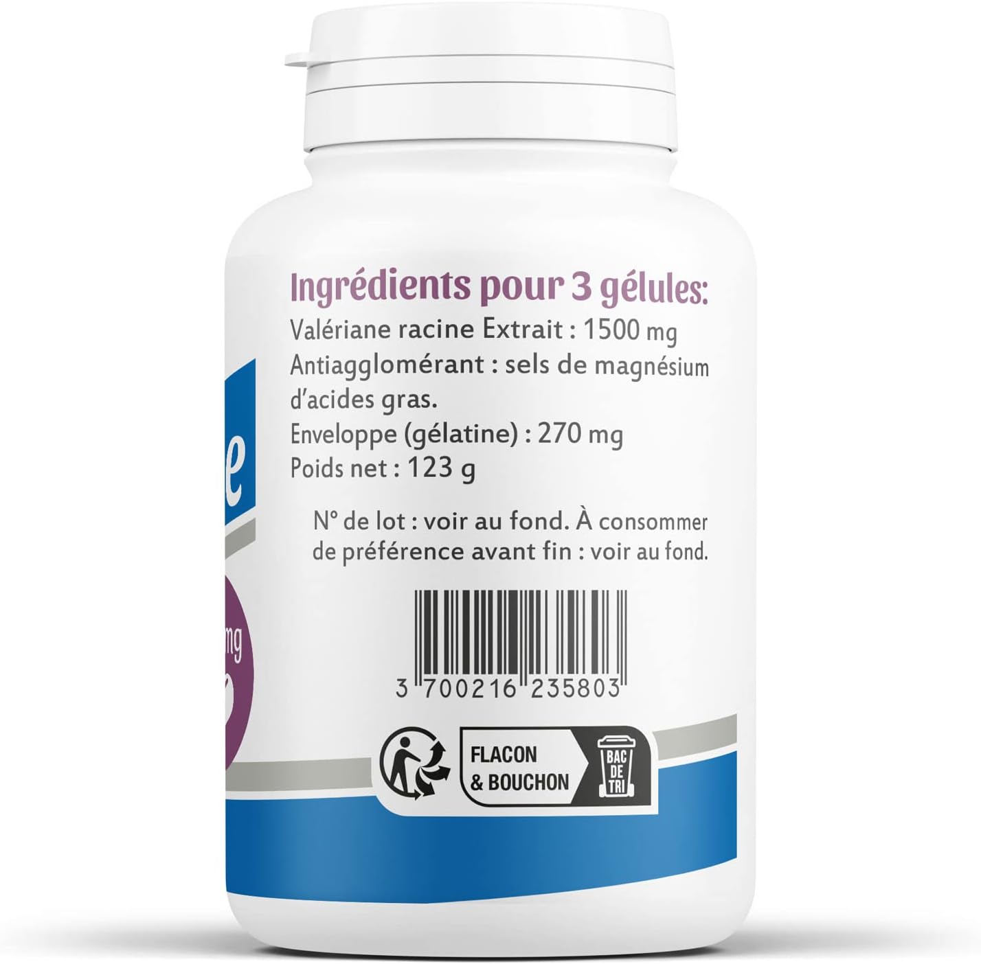 Valerian - 500 mg - 200 capsules - Image 4