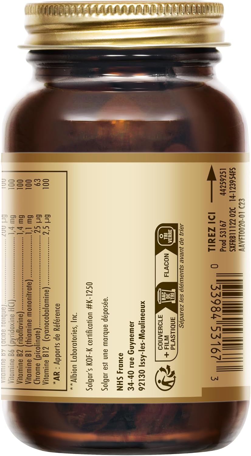 Solgar Multi I - Complete Multivitamin - Fatigue Reduction - Iron, Magnesium, Vitamins, Zinc, Minerals - Vitality and Energy - Food Supplement - Bottle of 30 Tablets - Image 3