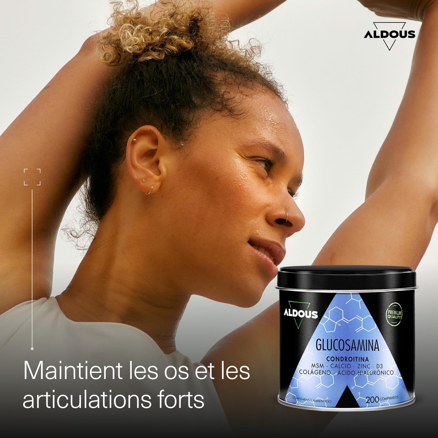 ALDOUS Glucosamine Chondroitin MSM 200 XL Tablets Collagen, Hyaluronic Acid, Zinc, Calcium & Vitamin D3 - Natural Anti-Inflammatory for Bones and Joints - Plastic Free - Image 8