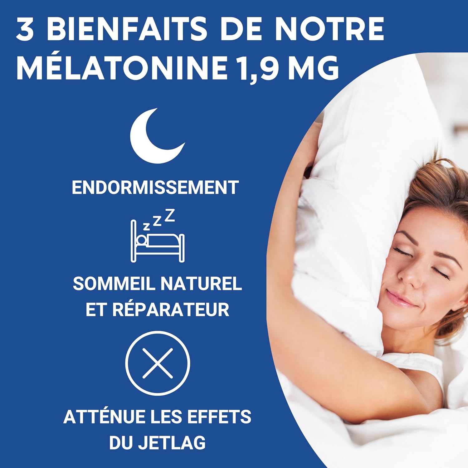 Melatonin 1,9MG - 1 Year Supply 365 Tablets - Sleep, Sleep, Jetlag - Made in France - Image 3