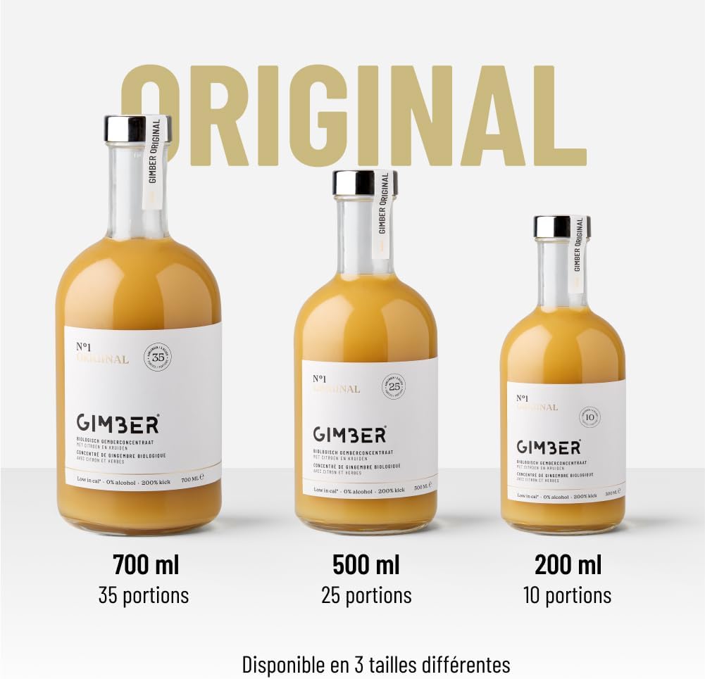 GIMBER N°1 500ml Original - Organic Ginger Concentrate with Ginger, Lemon and Spices | Alcohol-free, 100% Organic | Pure or Mocktail Drinking - Image 6