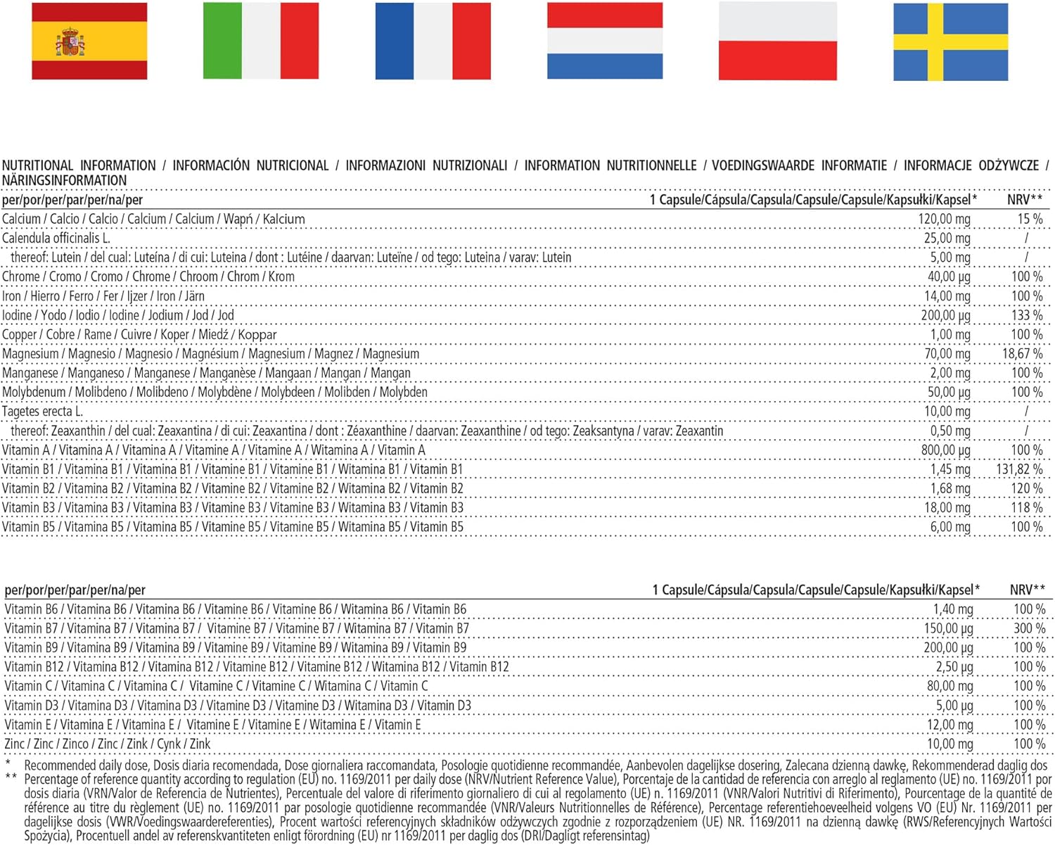 Multivitamins and Minerals 23 Vitamins A-Z & Minerals - Mineral Substances and Trace Elements - 120 Vegetarian Capsules for 4 Months - Without Unnecessary Additives… - Image 11