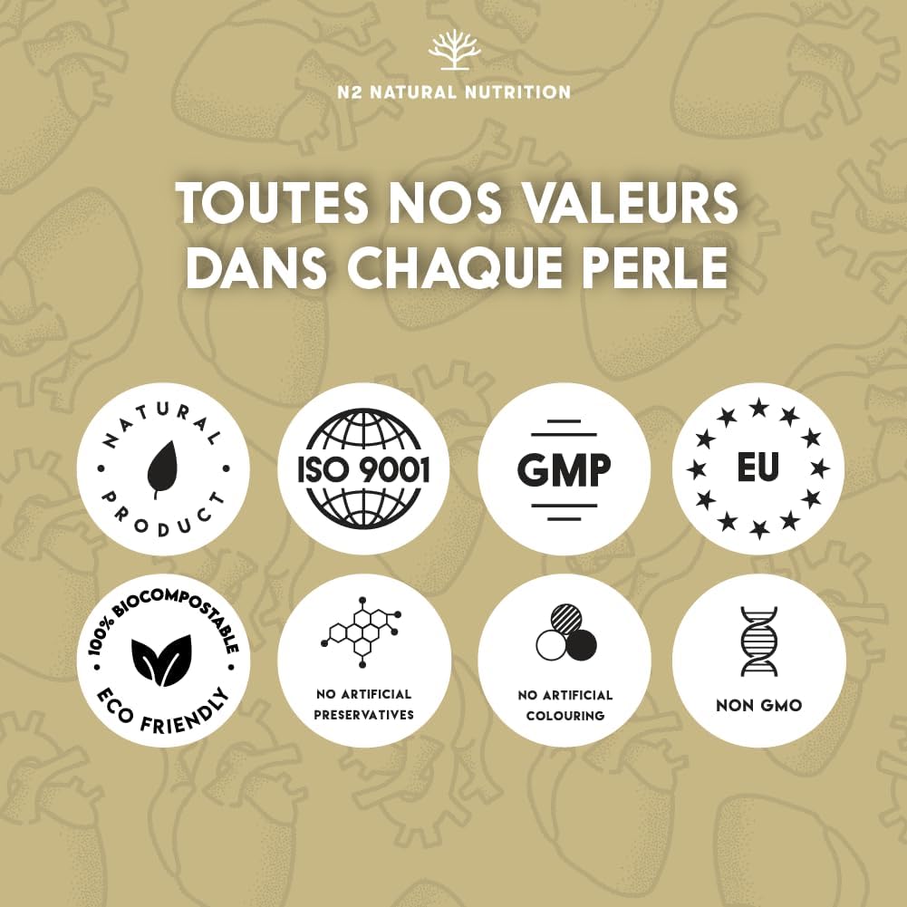 Omega 3 Fish Oil 2000 mg, 700 mg EPA and 500 mg DHA. Fish Oil and Vitamin E. Helps improve and protect vision, brain and heart. Cholesterol regulates.120 Capsules N2 Natural Nutrition - Image 5