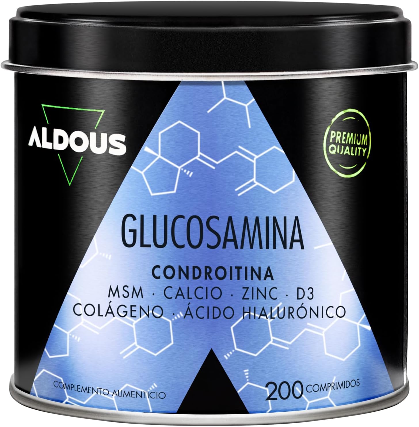 ALDOUS Glucosamine Chondroitin MSM 200 XL Tablets Collagen, Hyaluronic Acid, Zinc, Calcium & Vitamin D3 - Natural Anti-Inflammatory for Bones and Joints - Plastic Free - Image 2