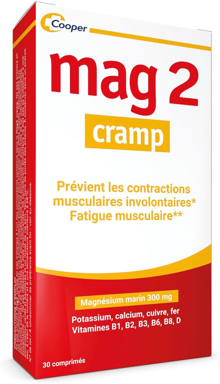 MAG 2 - Cramps - Marine magnesium, calcium, iron, potassium, copper - Cramps, muscle fatigue - Dietary supplement - 15-day program - 30 tablets - Image 2