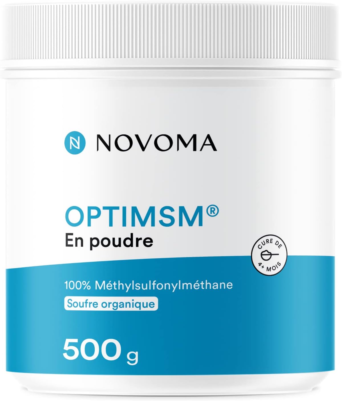 NOVOMA OptiMSM® 500 g, Organic Sulphur Powder, 100% MSM Plant-Derived, Relieves Joint Pain & Improves Hair Beauty, Measuring Spoon Included - Image 2