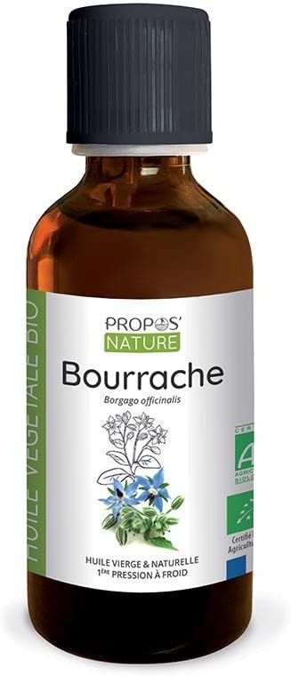 Organic Borage Oil – Borago officinalis seed oil – 100% pure and natural – 50 ml - Image 2