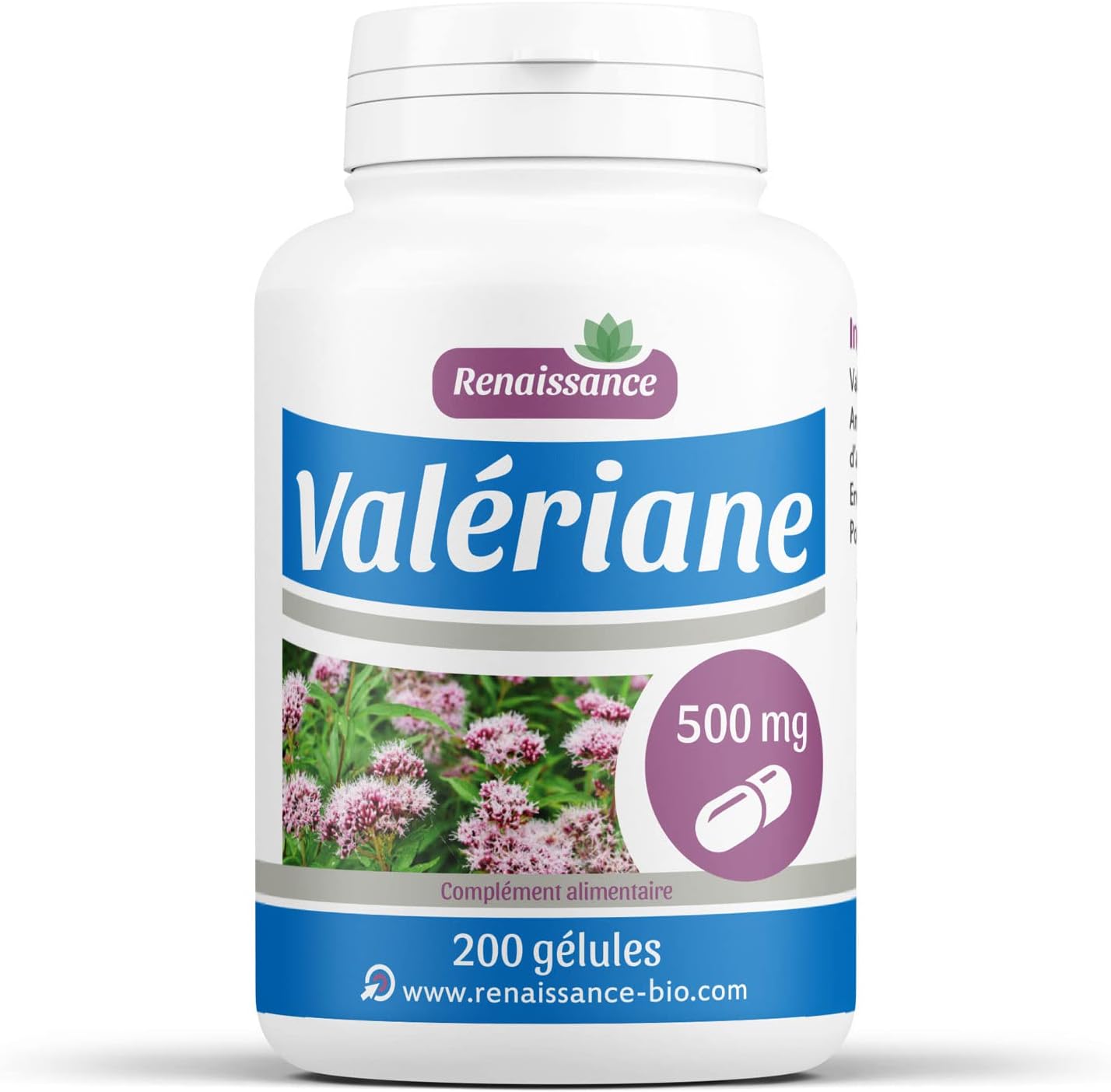 Valerian - 500 mg - 200 capsules - Image 2