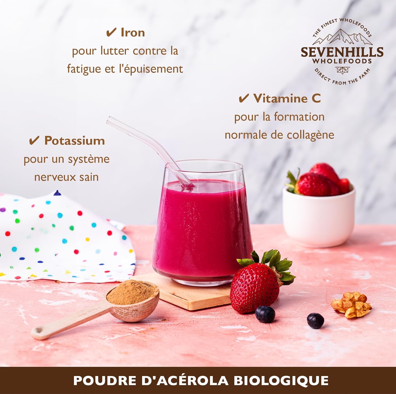 Sevenhills Wholefoods Organic Acerola Powder 250g - Image 4