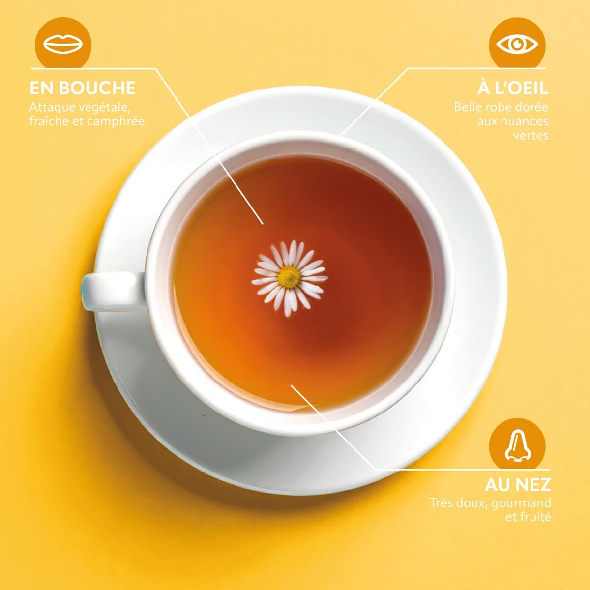 HERBESAN - ORGANIC INFUSION CAMOMILE FLOWERS - Sleep & Relaxation - Plastic-free - 20 paper bags - Image 7