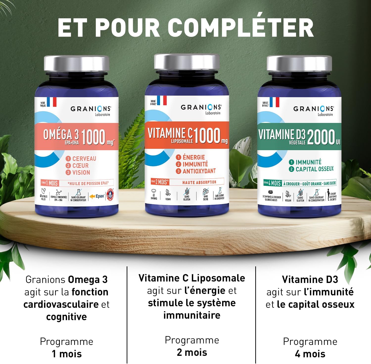 Magnesium Bisglycinate 360 MG - GRANIONS - Strong Dosage Magnesium + Vitamin B6 - Anti-Stress Adult - Magnesium Bisglycinate 360 MG - Stress Fatigue - Magnesium 60 Tablets - Made in France - Image 7