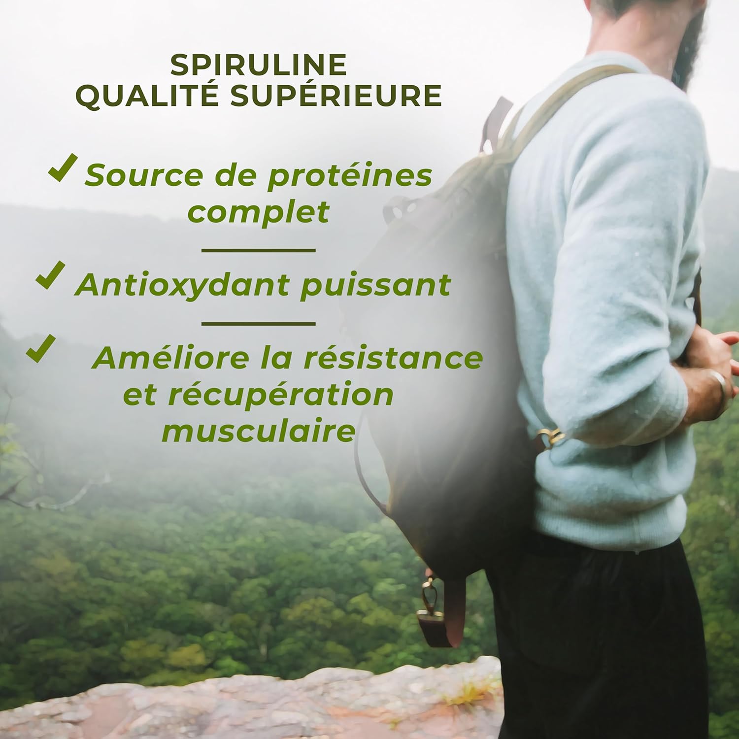 Organic Spirulina Tablets. 3000mg > Maximum Dose. (300 units) 100% Algae Spirulina Maximum Purity Antioxidant. Natural & No Additives | Detox/Satiant/Vegan. Superfood Pill. - Image 5