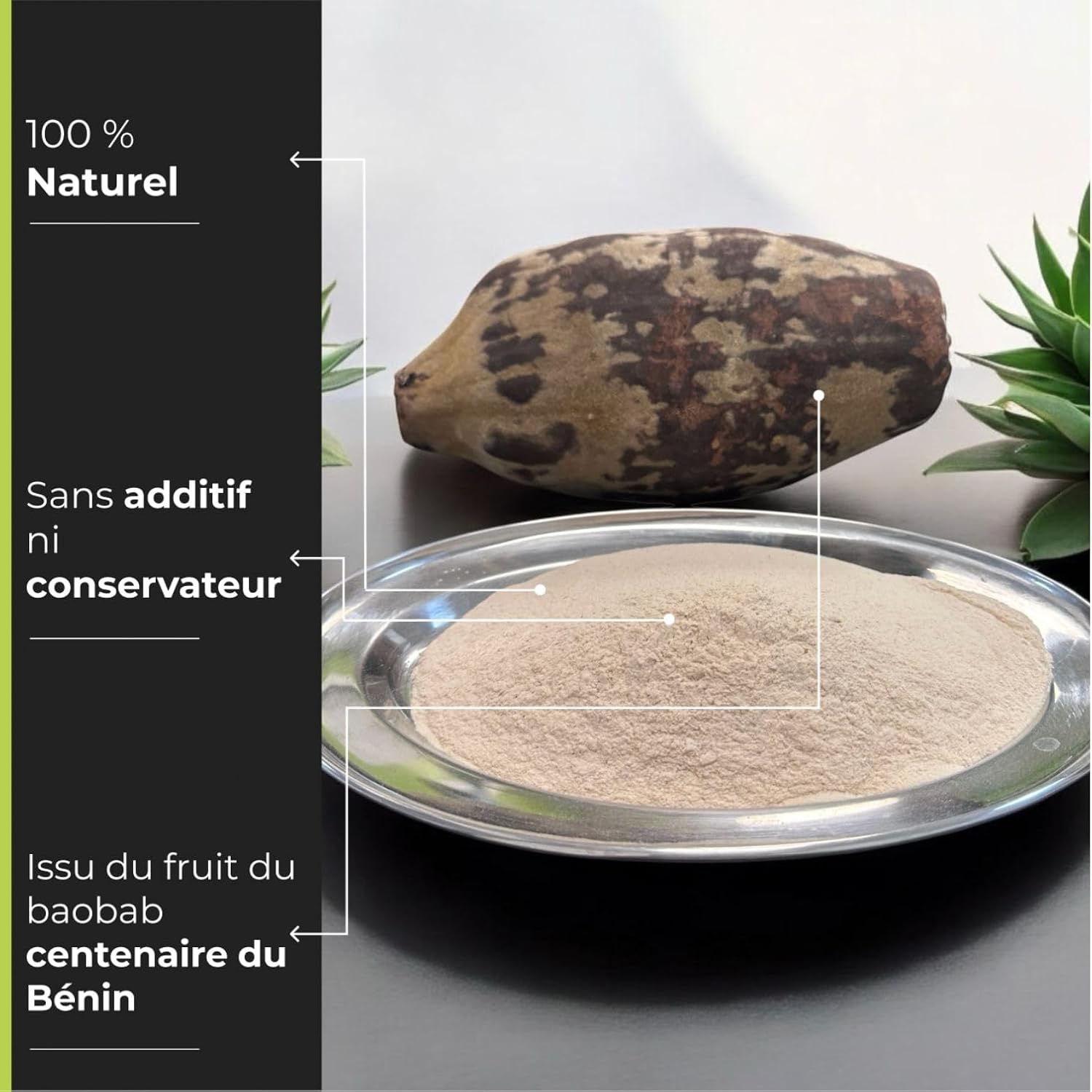 Wangoods Baobab Powder - Natural and Organic Superfood, Rich in Vitamin C, Fiber and Antioxidants, Ethically Sourced from Africa, No Additives or Preservatives - 100% Pure - Image 3