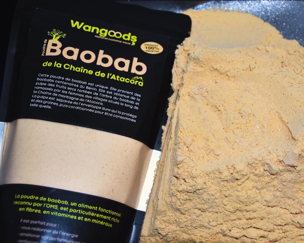 Wangoods Baobab Powder - Natural and Organic Superfood, Rich in Vitamin C, Fiber and Antioxidants, Ethically Sourced from Africa, No Additives or Preservatives - 100% Pure - Image 4