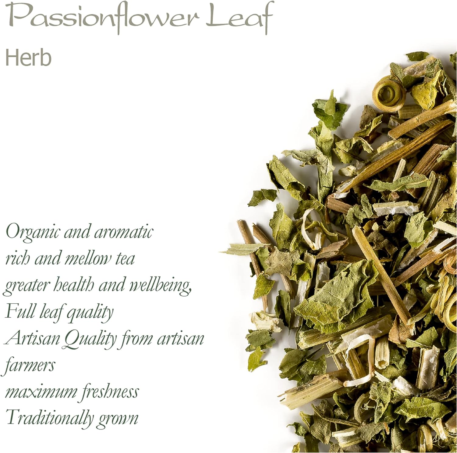 Passionflower Infusion Organic Soothing Herbal Tea - Whole Leaves Passiflora - Maypop - Passion Flower - Pomegranate Liana - Passionflower - Passionflower Tea Leaf Pasiflora The Leaf - Image 6