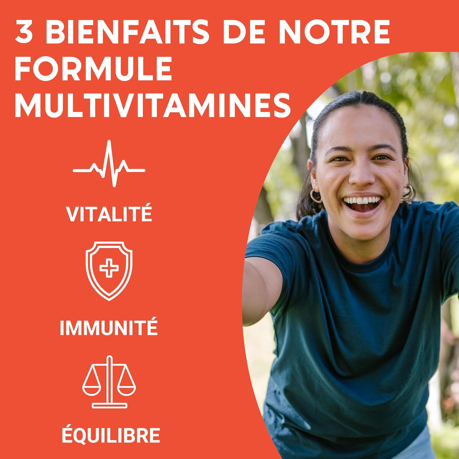 MULTIVITAMIN AND MINERAL FORMULA 30 Nutrients | Vitamin A B C D E K, Quercetin, Magnesium, Zinc, Coenzyme Q10, Selenium | Food Supplement | Made in France | 60 capsules - Image 3