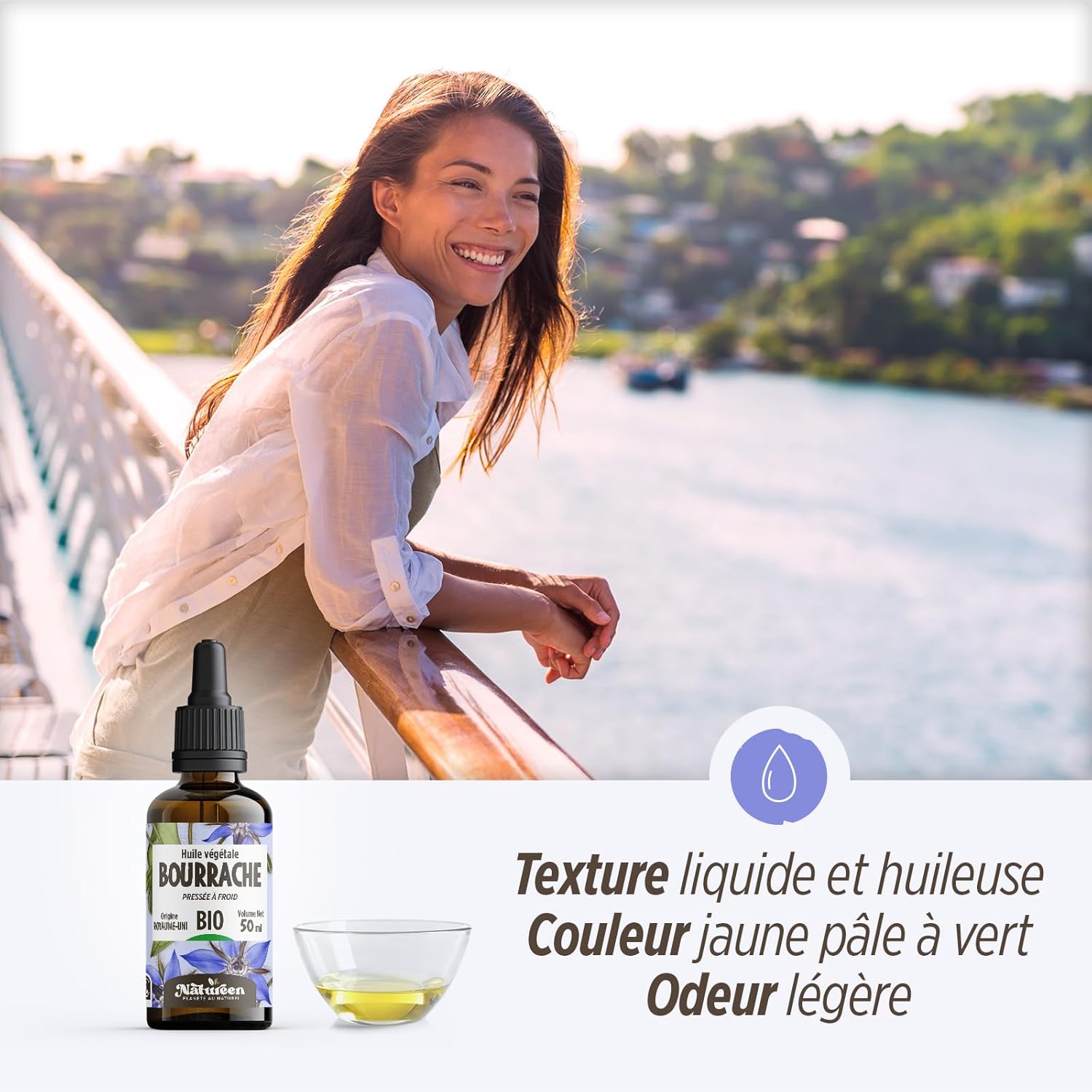 Organic Borage Oil 50 ml - Cosmos Organic - Natureen | Natural Planet - 100% Natural and Cold Pressed - Hair, Skin, Nails - Image 6