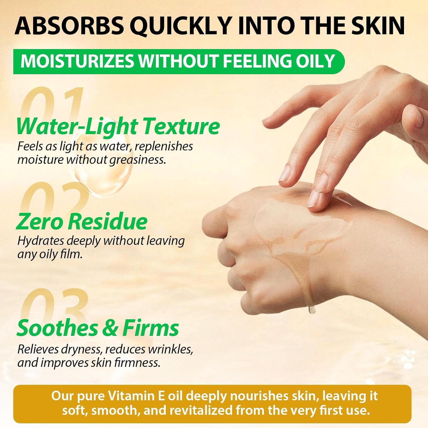 Vitamin E Oil for Face, Hair, Nails and Skin 100% Natural D-alpha-Tocopherol, 120 ml Vitamin E Anti-Aging Wrinkle Oil Ideal for Men and Women, Easy to Absorb - Image 9