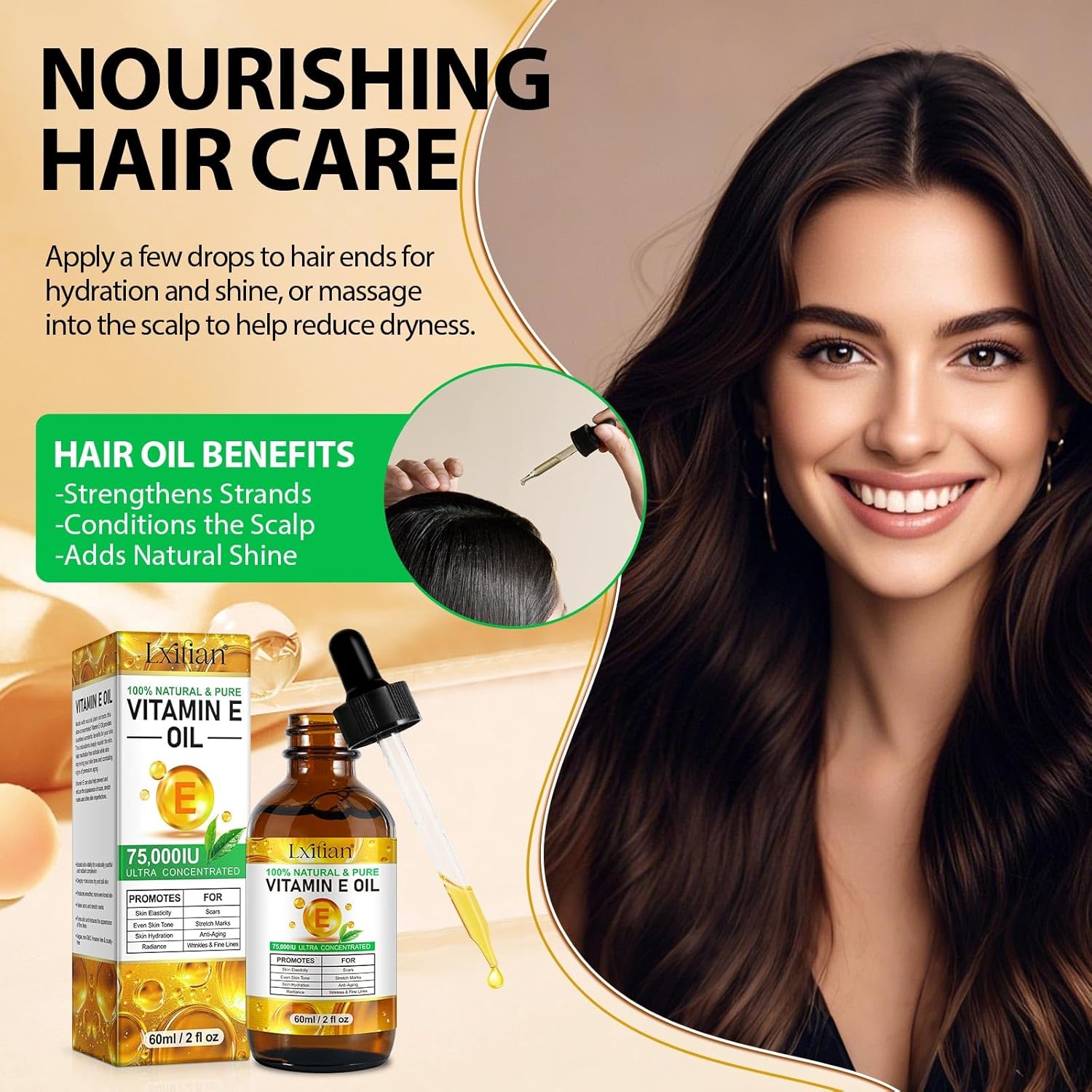 Vitamin E Oil for Face, Hair, Nails and Skin 100% Natural D-alpha-Tocopherol, 120 ml Vitamin E Anti-Aging Wrinkle Oil Ideal for Men and Women, Easy to Absorb - Image 14