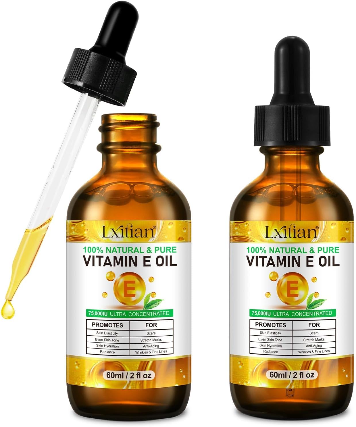 Vitamin E Oil for Face, Hair, Nails and Skin 100% Natural D-alpha-Tocopherol, 120 ml Vitamin E Anti-Aging Wrinkle Oil Ideal for Men and Women, Easy to Absorb - Image 15