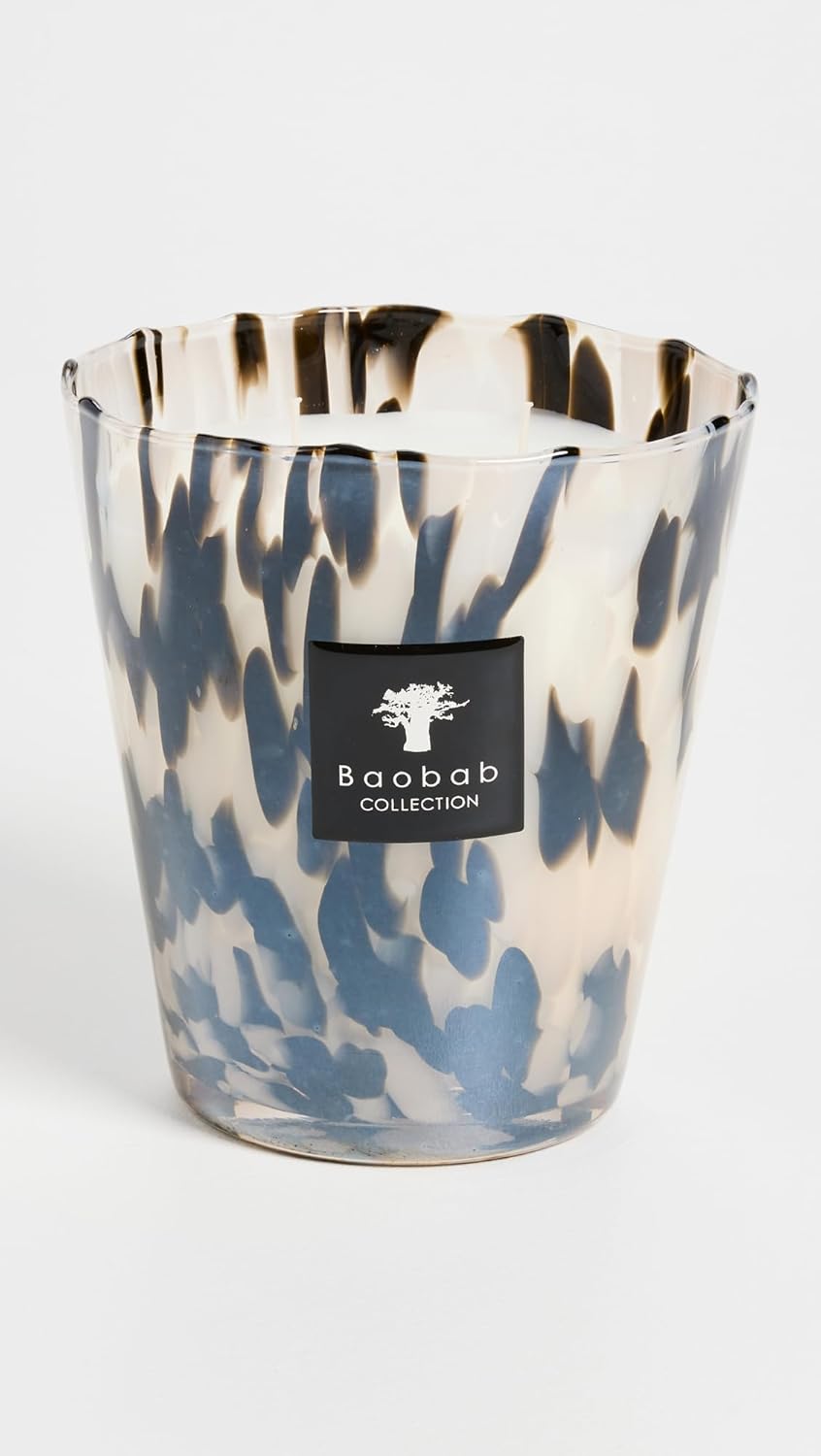 Baobab MAX16PB Pearls Black Wax Candle 16 x 10 x 16 cm - Image 3