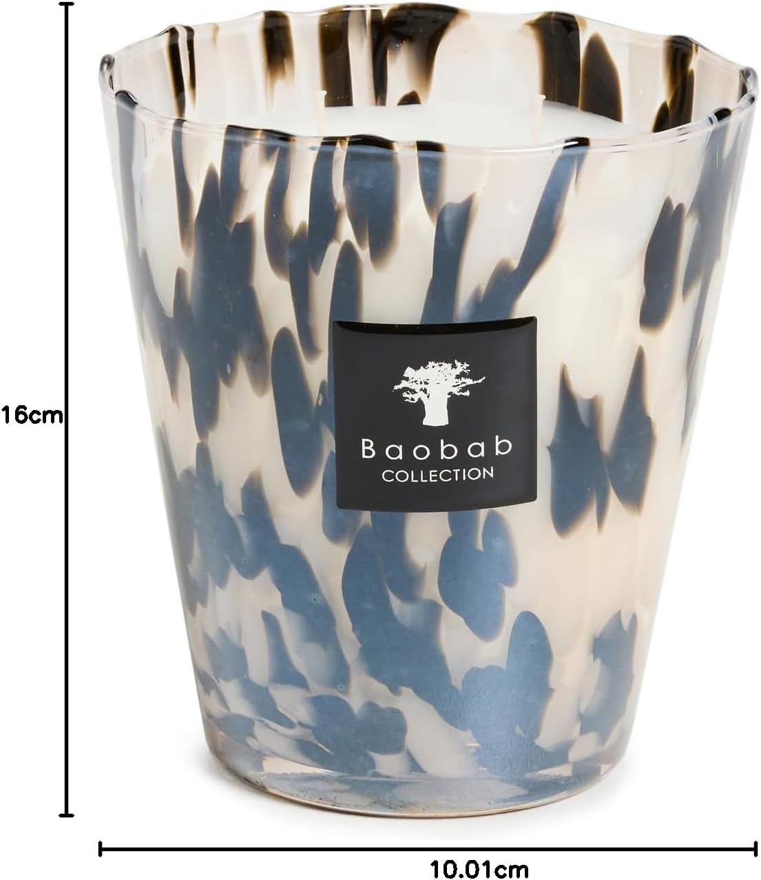 Baobab MAX16PB Pearls Black Wax Candle 16 x 10 x 16 cm - Image 5