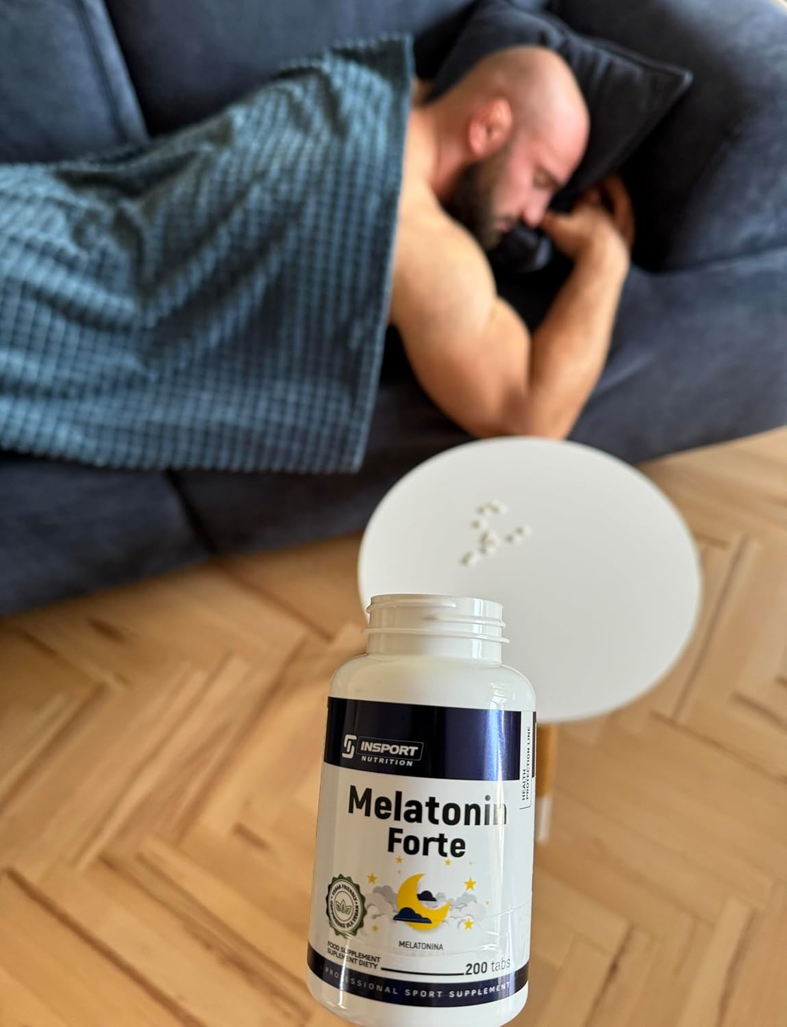Melatonin Forte - 5mg per tablet - 1000 Servings (200 Vegan tablets) - Heavily Dosed Sleeping Pill - Pure Composition - Image 4