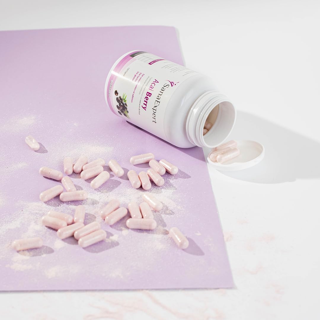 SanaExpert Acai Berry - Natural Food Supplement with Pure Acai Extract - Rich in Antioxidants - Vegan Friendly, Gluten Free, Lactose Free - 120 Capsules - Made in Germany - Image 4