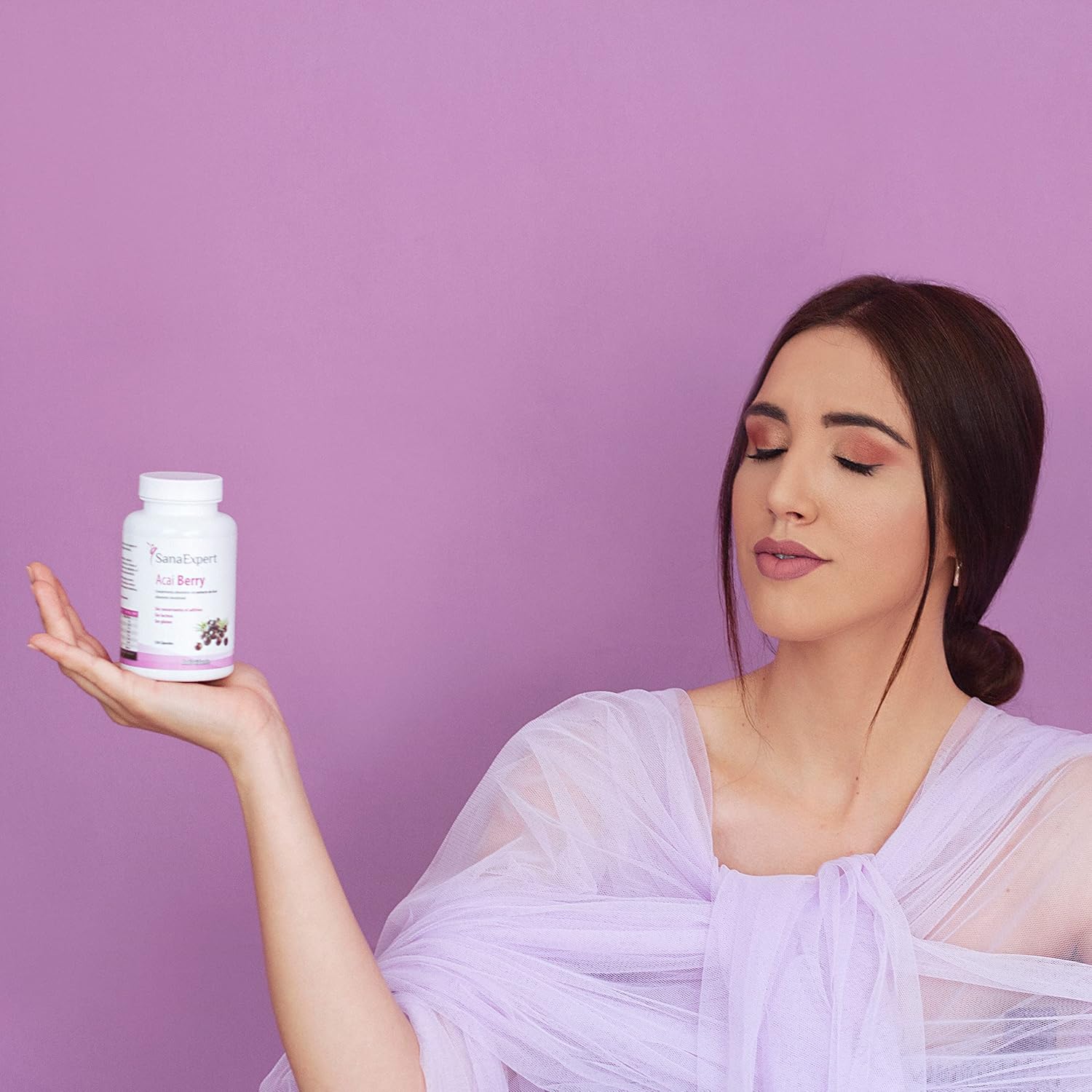 SanaExpert Acai Berry - Natural Food Supplement with Pure Acai Extract - Rich in Antioxidants - Vegan Friendly, Gluten Free, Lactose Free - 120 Capsules - Made in Germany - Image 6