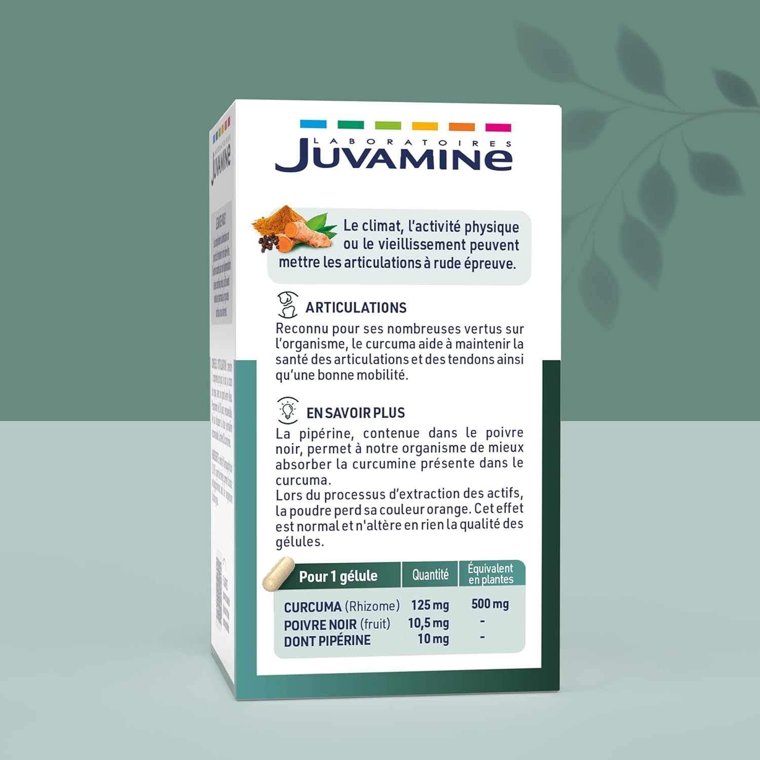 JUVAMINE - Joints - Turmeric Piperine - Vegan - 1 Month Program - 30 Capsules - Image 3