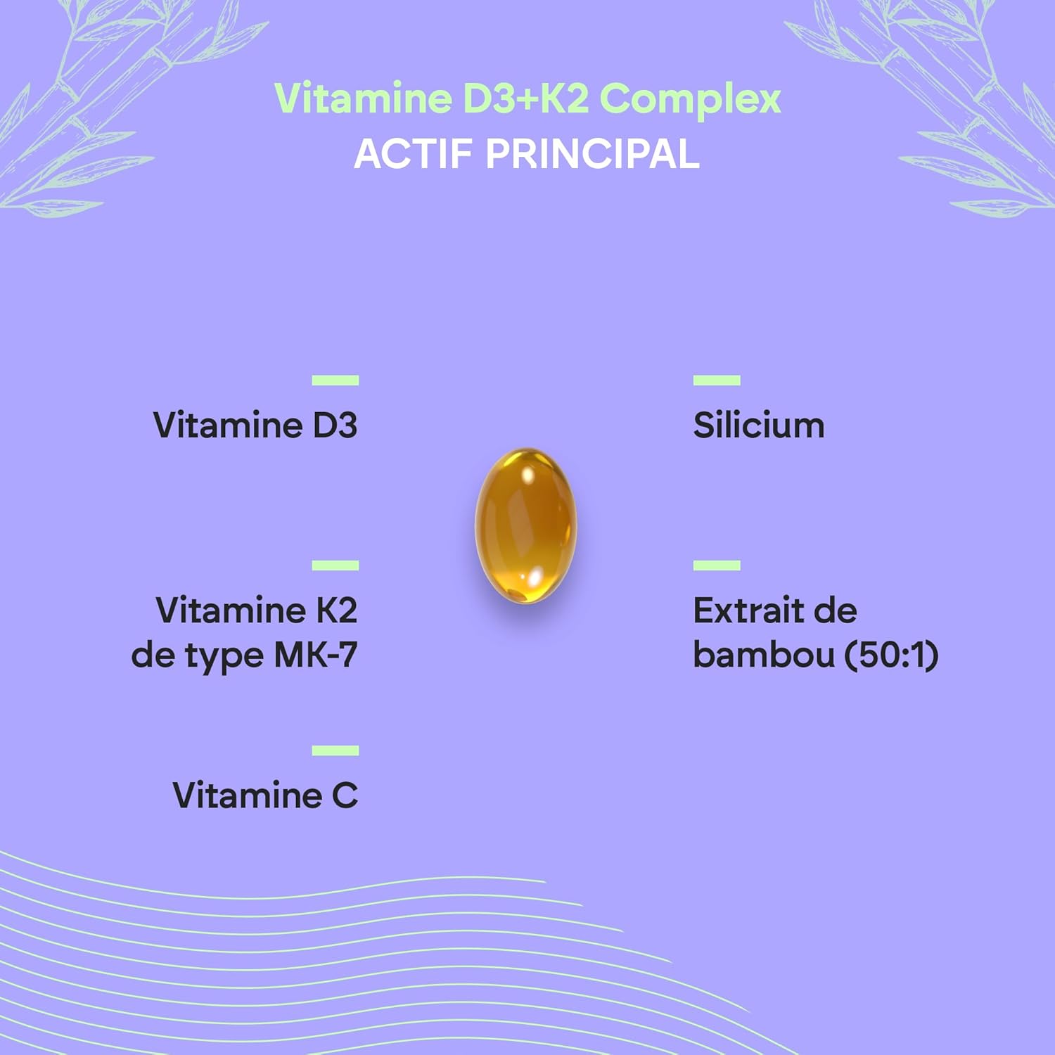 Vitamin D3 and K2 10000 IU - Muscle Bone Immunity - Vitamin D3 K2 MK7 with Vitamin C and Extra Virgin Olive Oil - 60 Capsules Vitamin D Complex Nutralie - Image 5