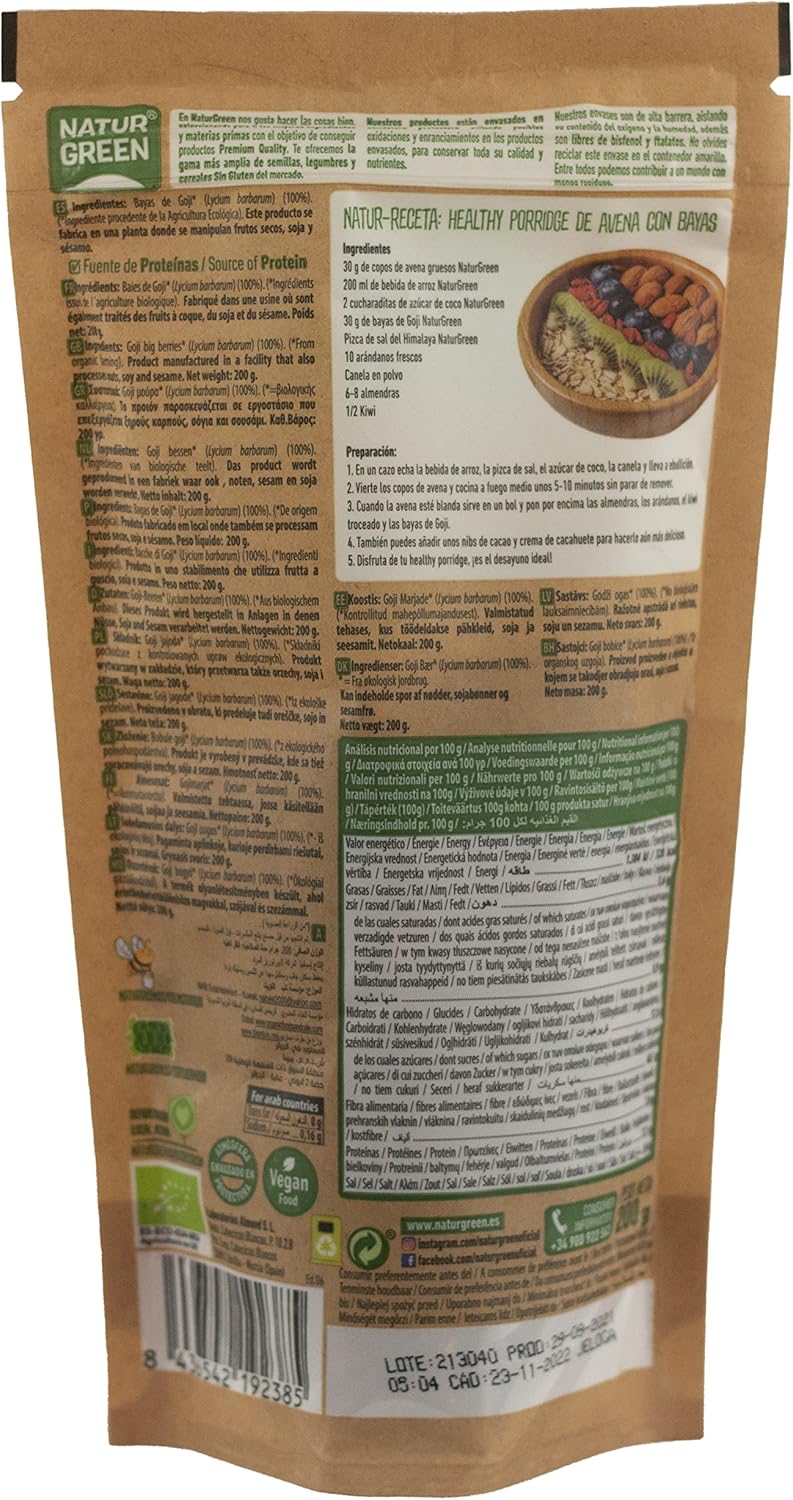 Large Naturgreen Goji Bayas 200g - Image 3