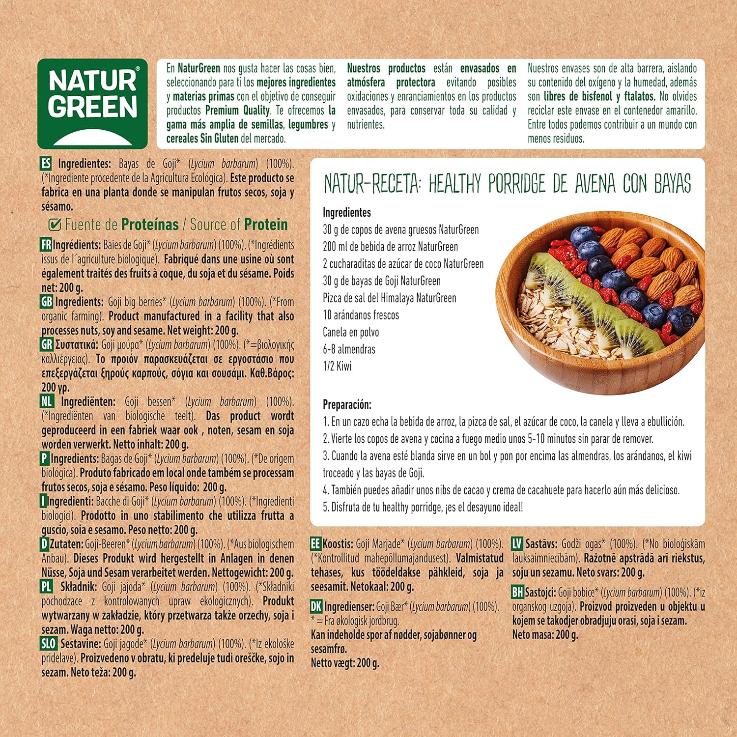 Large Naturgreen Goji Bayas 200g - Image 4