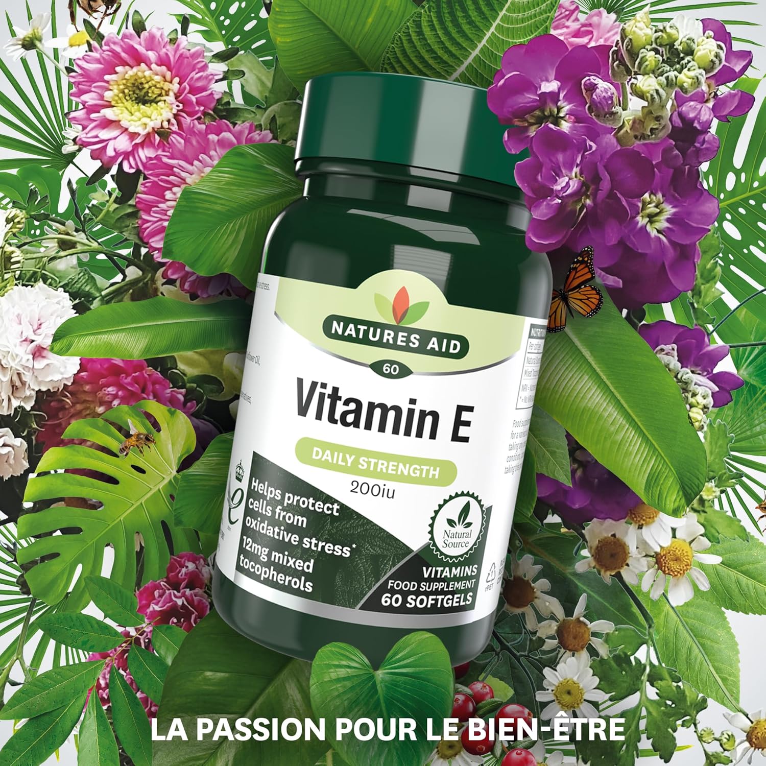 Natures Aid Vitamin E 200iu 60 capsule - Image 6