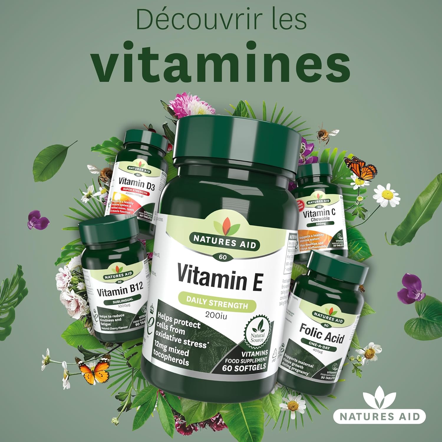 Natures Aid Vitamin E 200iu 60 capsule - Image 7