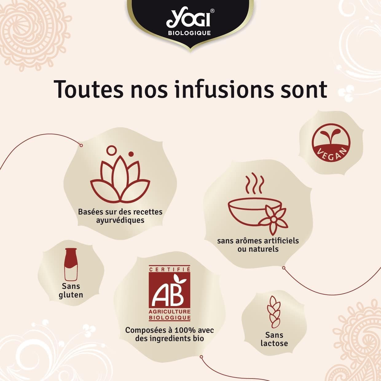 Yogi Organic Relaxation, Infusion 100% Organic Melissa, Chamomile and Linden Flowers, 15 Heat Sealed Sachets without Staples, 21.5 g, 310816 - Image 5