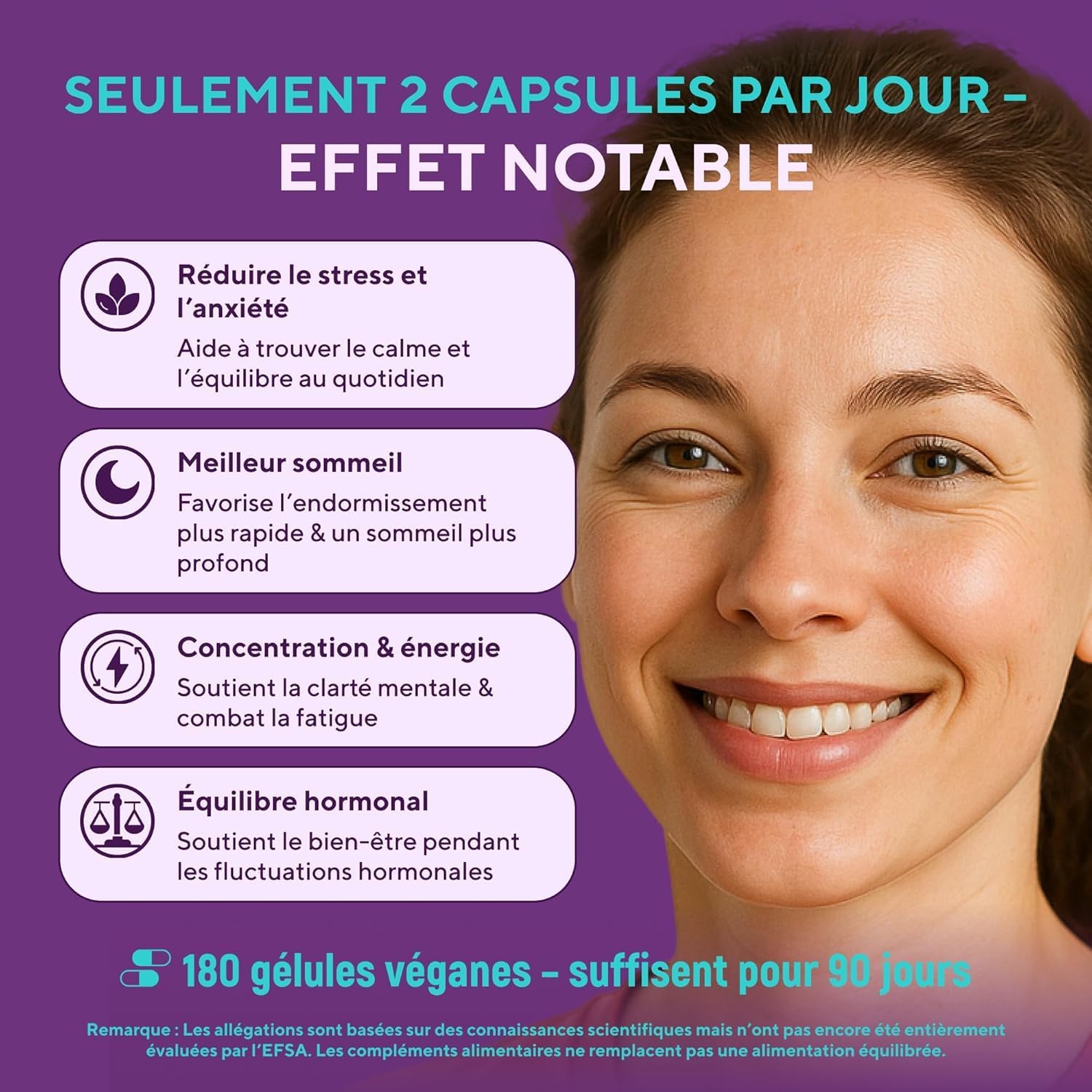 Ashwagandha Capsules - 600mg Root Extract with 5% Withanolides - High Concentration - 180 Vegan Capsules - Lab Tested, GMP Certified, 3 Month Cure (1 Pack) - Image 5