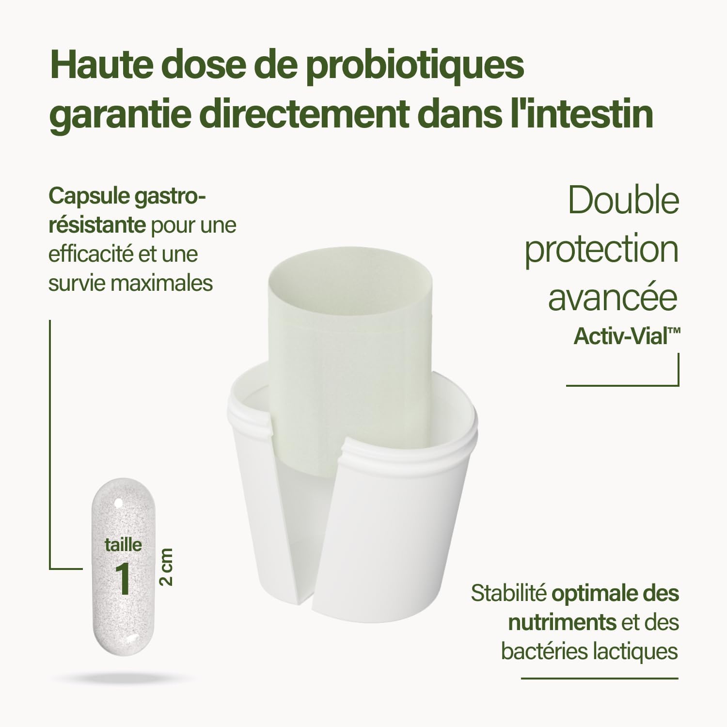 Nupure® Probiotic Probaflor 90 capsules, 20 billion CFU, 11 special patented bacterial strains, with Prebiotic Inulin per intestinal flora, better protected thanks to a special container. - Image 9