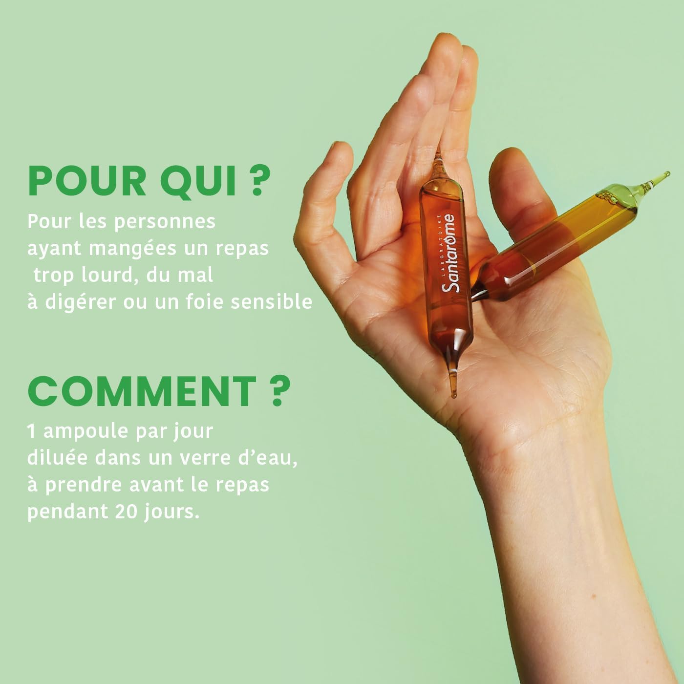 Santarome Bio - Liver Wellness | Digestion Food Supplement | Draining & Antioxidant - Organic Plants - Artichoke, Black Radish, Dandelion - Hepatonic | 30 Ampoules | Made In France - Image 5