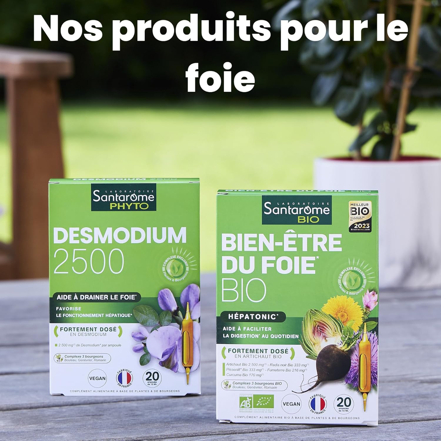 Santarome Bio - Liver Wellness | Digestion Food Supplement | Draining & Antioxidant - Organic Plants - Artichoke, Black Radish, Dandelion - Hepatonic | 30 Ampoules | Made In France - Image 8