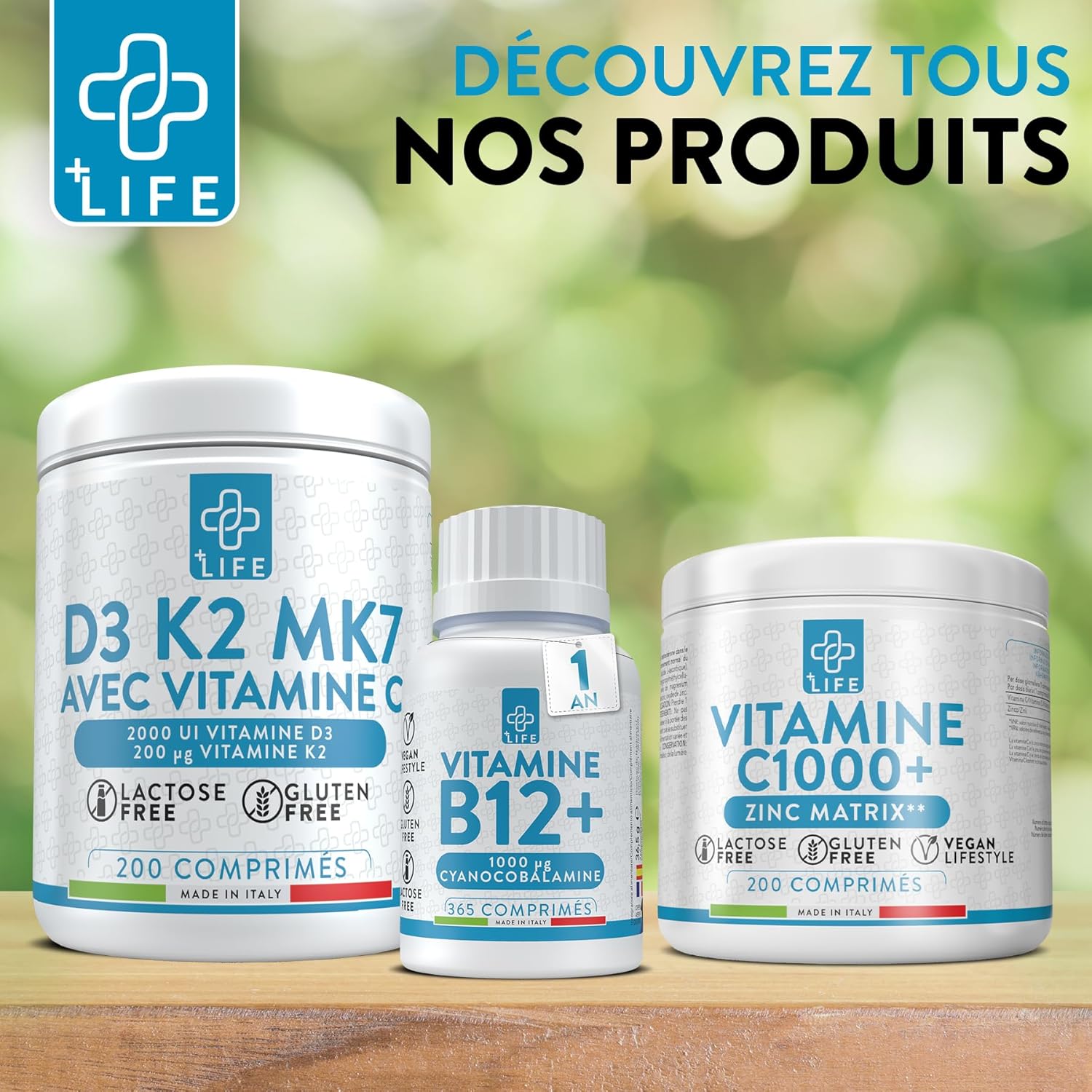 Multivitamins And Minerals 1 Per Day PiùLife, Immunity Adult Man Woman Children, Vitality Energy Defense, Winter, Vitamin D B C Calcium Zinc Iron Magnesium - Image 7