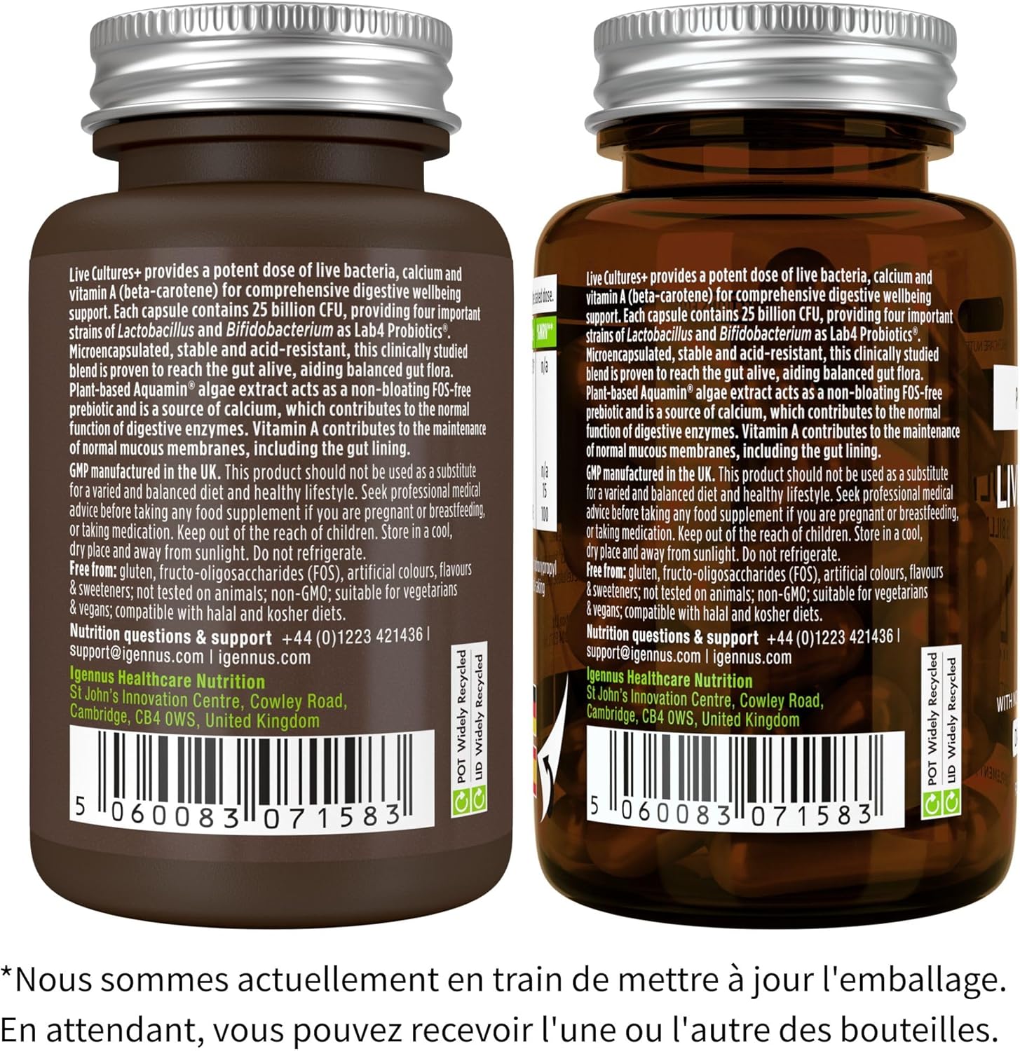 Probiotics & Prebiotics, Lab4 Intestinal Flora Complex, with Lactobacillus Acidophilus & Bifidobacterium, 25 Billion CFU, Vegan, 30 Capsules - by Igennus - Image 9