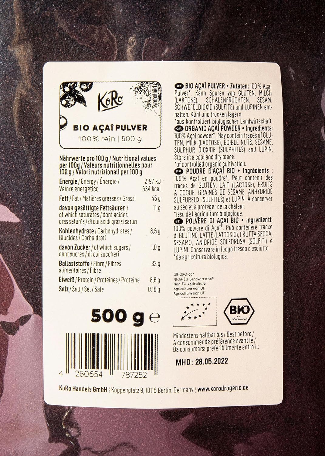 KoRo - 100% pure acai powder 500g - Image 5