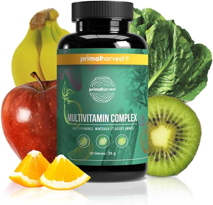 Primal Harvest Multivitamin Complex - Biotin, Zinc & Vitamins, High Dosage Daily Dietary Supplement for Men and Women, 30 Capsules - Image 9