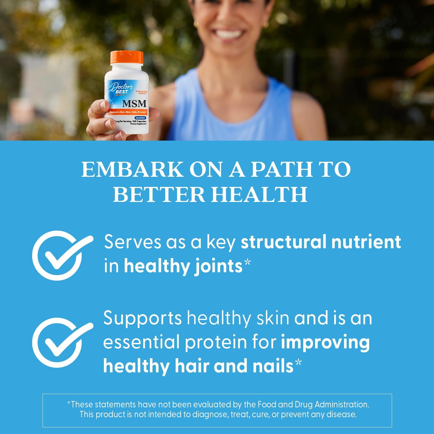 MSM with OptiMSM, 1000mg - 360 caps - Image 6