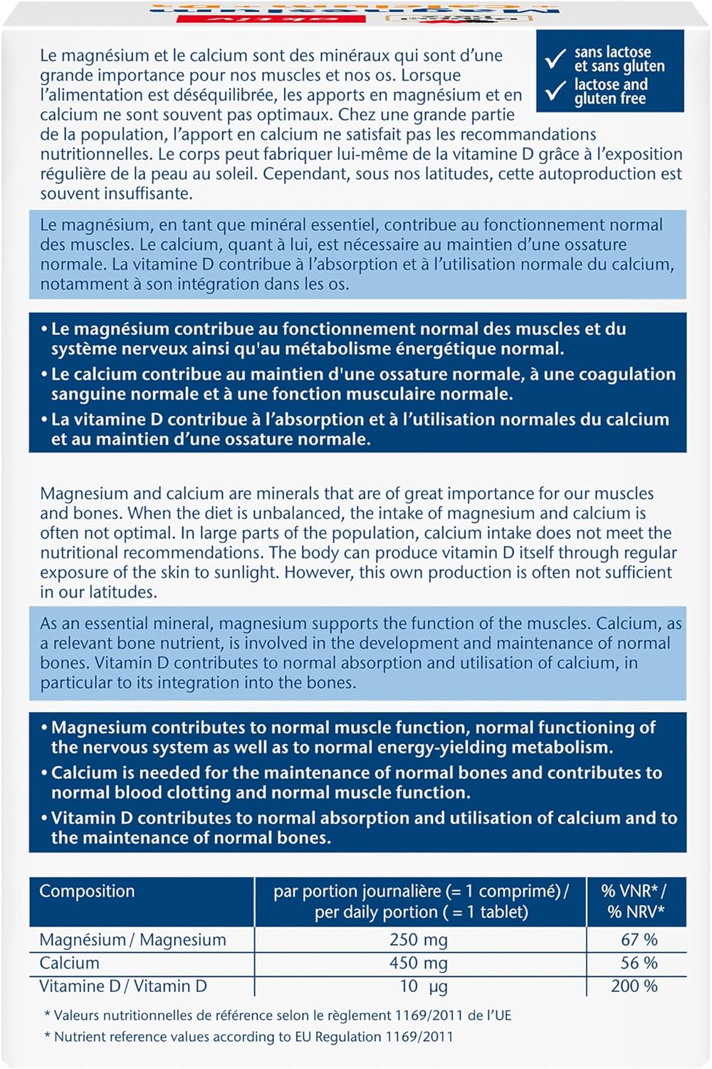 Doppelherz aktiv Magnesium+Calcium+D3, Dietary supplement supporting muscle function & normal bone, 120 tablets without lactose and gluten, rich in essential minerals - Image 7